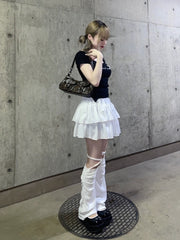 受注制【Never mind the XU】pocket leather belt bag (2color)