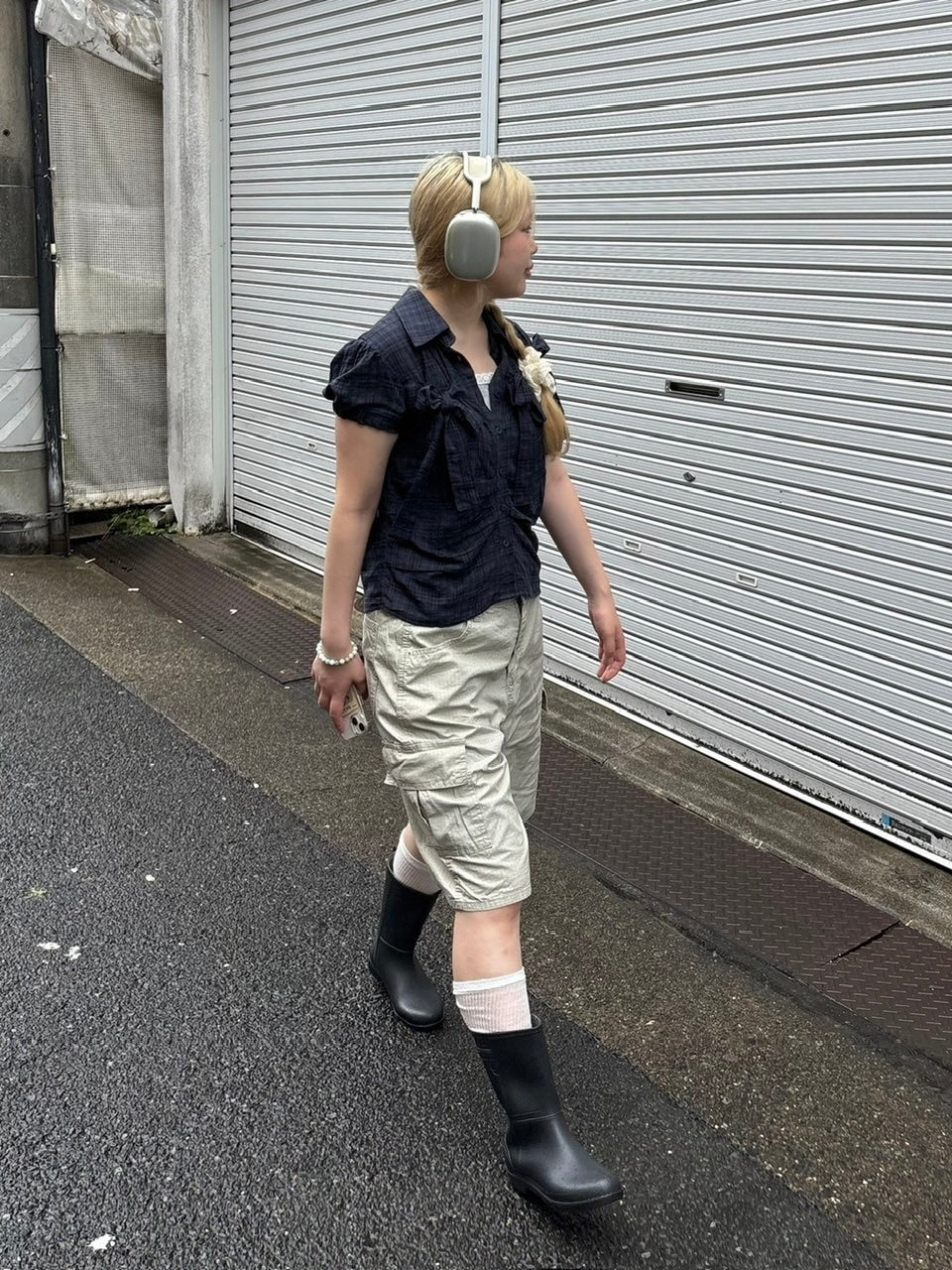 受注制【OaKS】ribbon tie short sleeve shirt (2color)