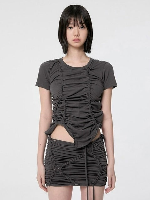 【FLAREUP】Handmade Twisted T-Shirt