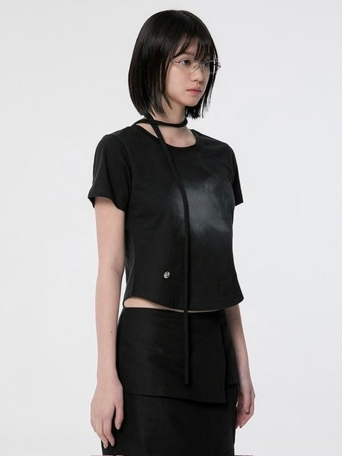 【FLAREUP】Vanish Tie Scarf T-Shirt
