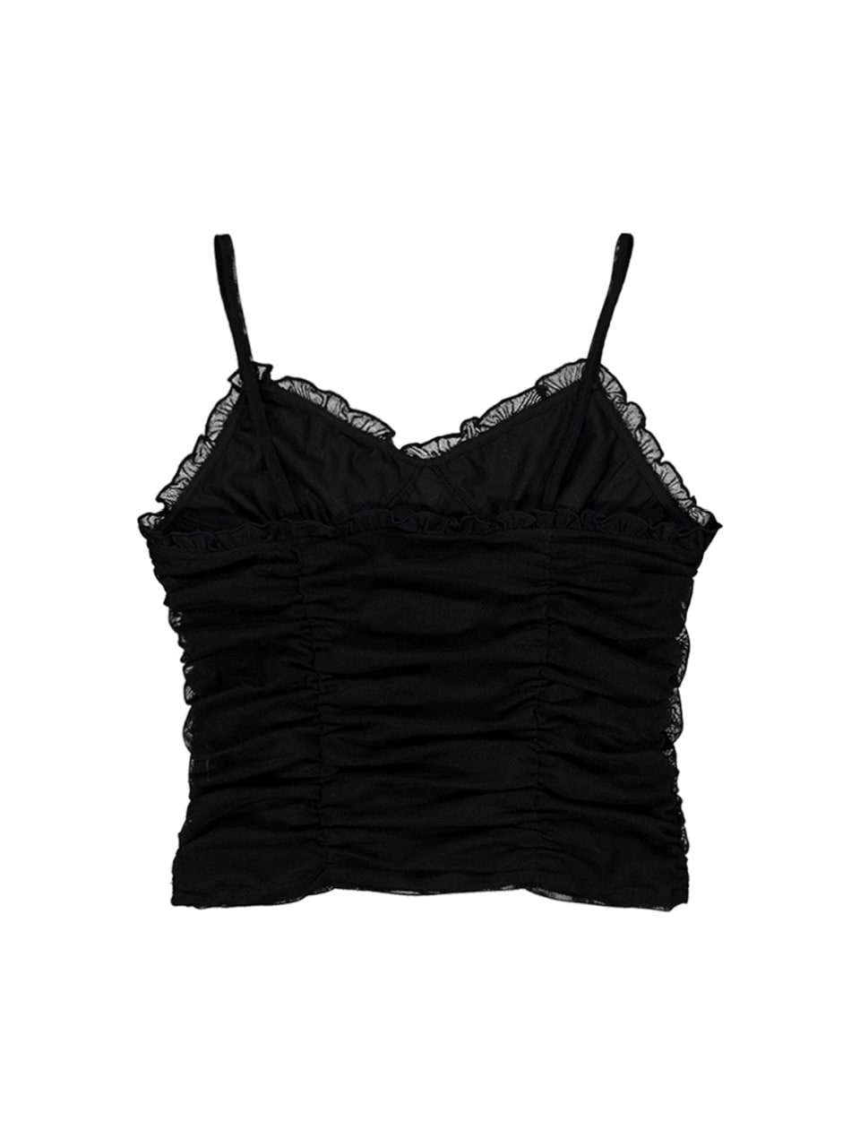 【SETUP‐EXE】MESH SHIRRING SLEEVELESS