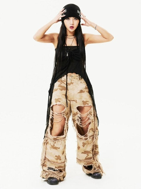 【HOLY NUMBER 7】Ribbon Ruffle Tube Top