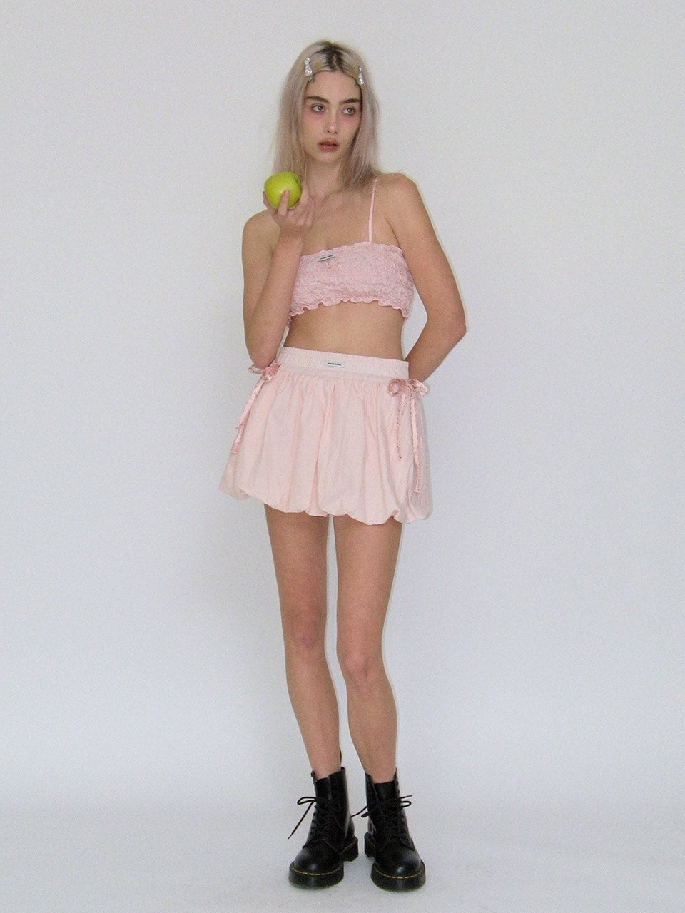 【CRANK】SHIRRING BALLOON SKIRT