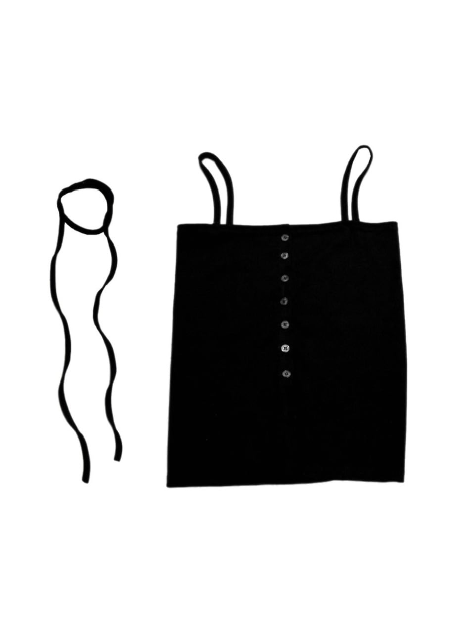 受注制【OaKS】choker set 2way camisole (3color)