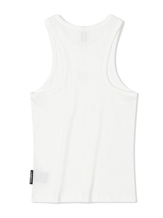 【Uglyshadow】BEADS MANGO SLEEVELESS / 【アグリーシャドウ】ビーズシンプルタンクトップ