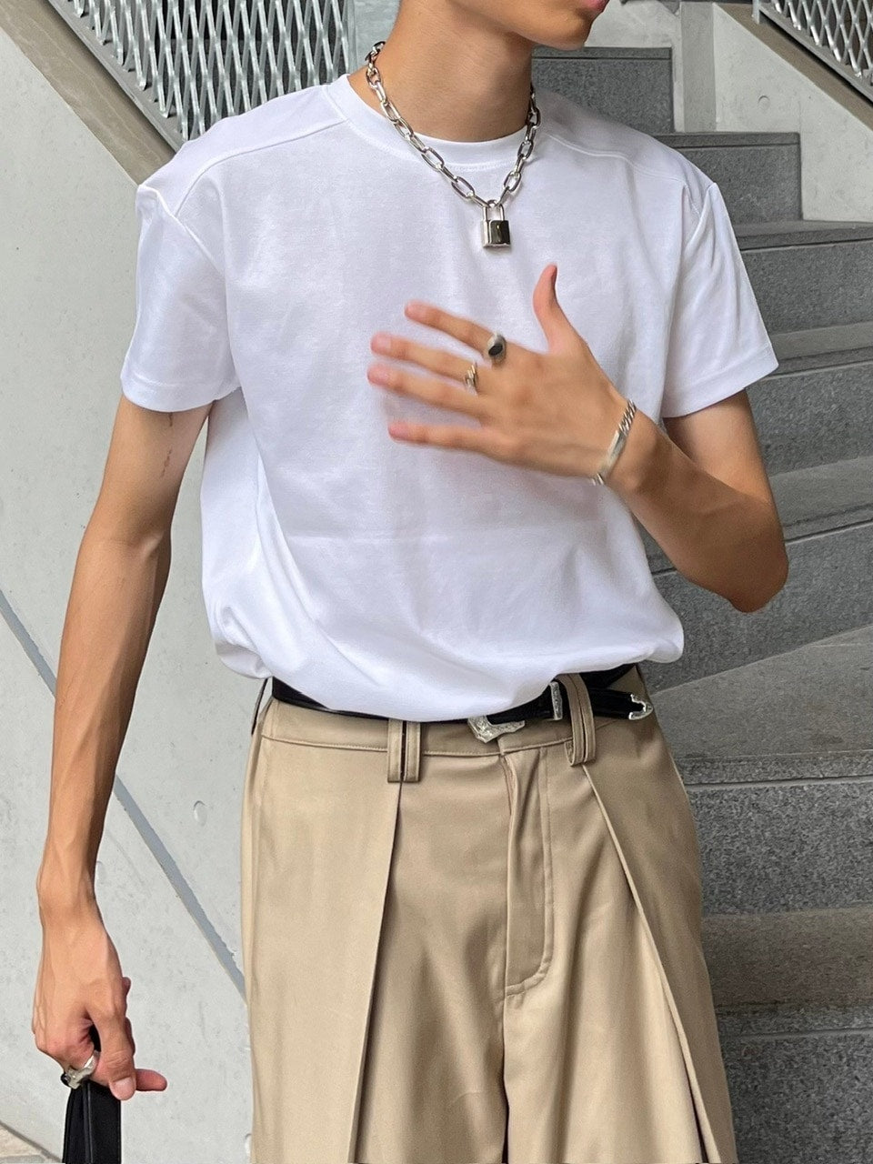 受注制【Chikashitsu +】padlock chain necklace