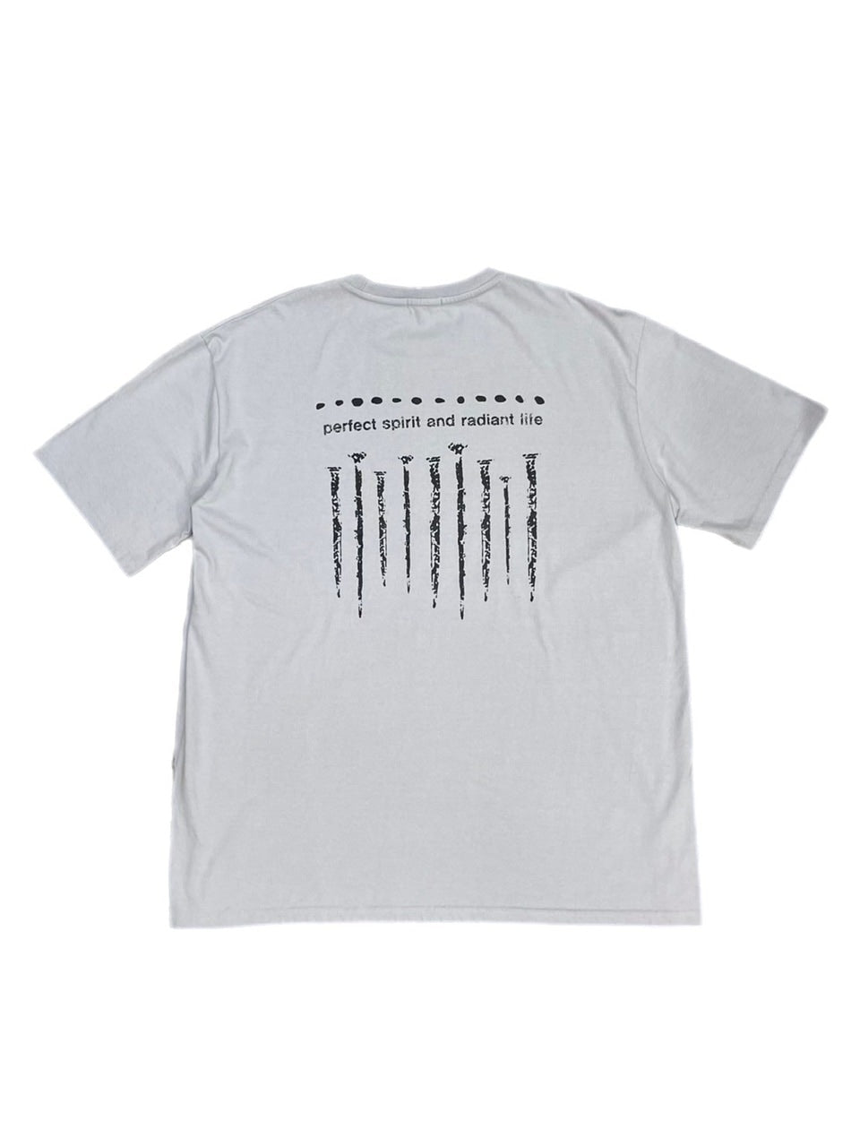 受注制【Chikashitsu +】nail back print t-shirt (3color)