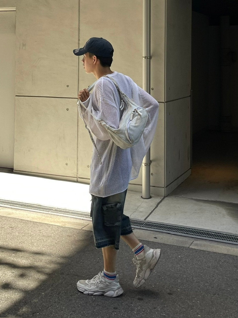 【Chikashitsu +】oversized net summer knit (3color)