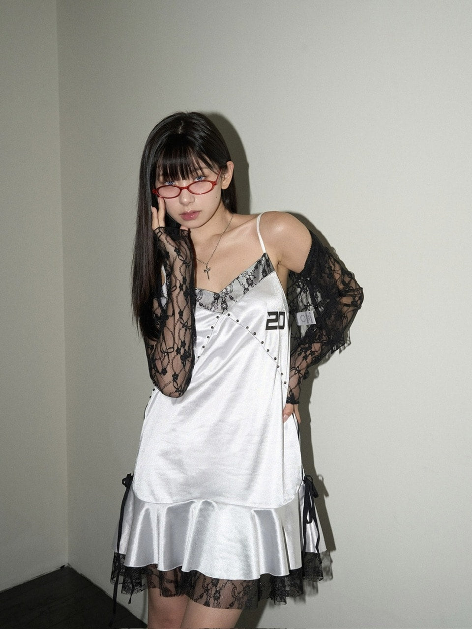 【CHERRYQUIRI】lace crop cd