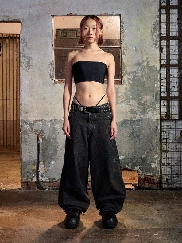 【IFEELLUCKY】Big wide baggy pants / 【アイフィールラッキー】ビックワイドバギーパンツ