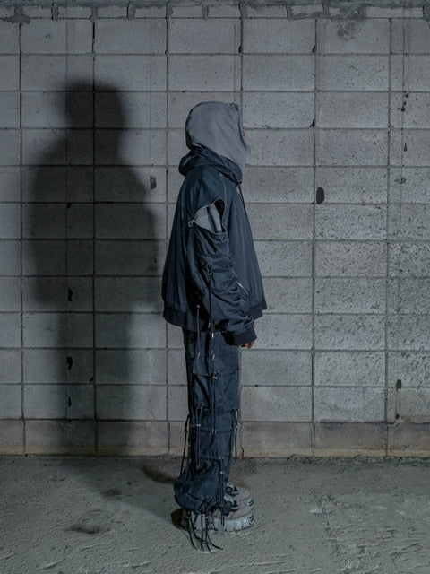 【DIG YOUR OWN GRAVE】WASHING TECH FLAIR PANTS (2color) / 【ディグユアオウングレイブ】ウォッシングテックフレアカーゴパンツ