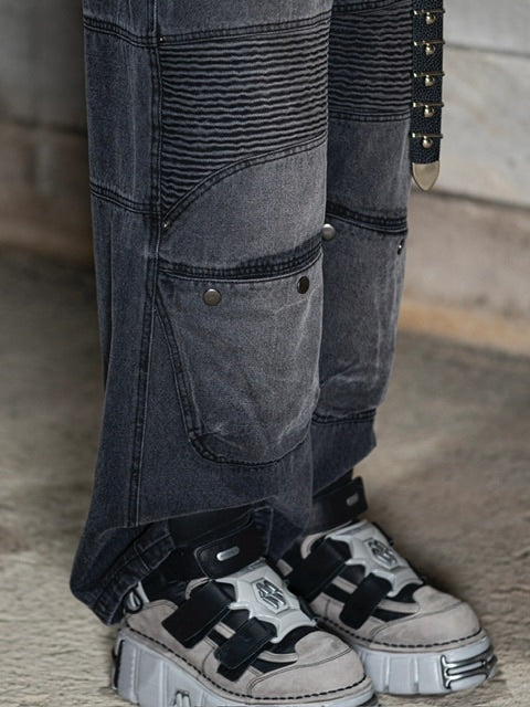【DIG YOUR OWN GRAVE】WASHING BIKER PANTS
