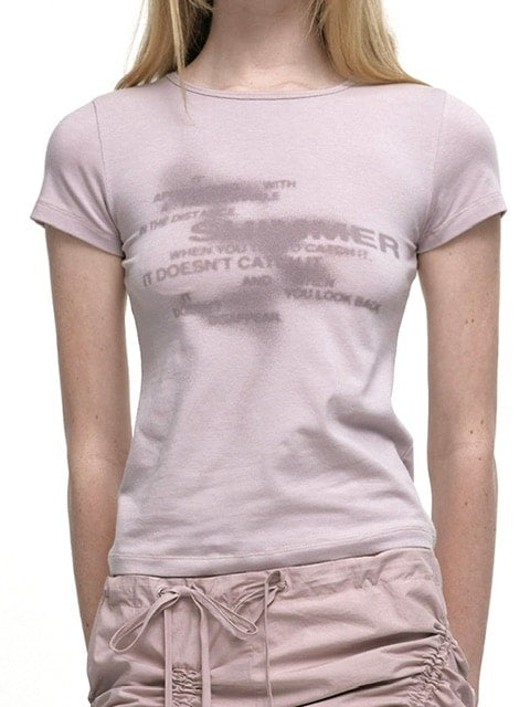 【NACHE】SHIMMER CROP T-SHIRT