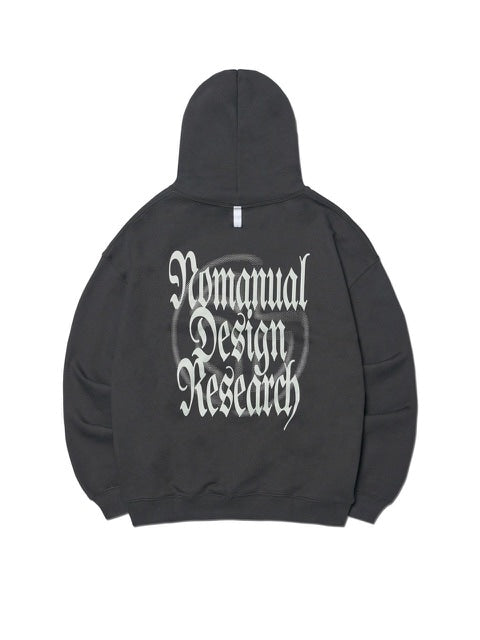 【NOMANUAL】MANERO HOODIE / 【ノーマニュアル】ロゴプリント長袖パーカー