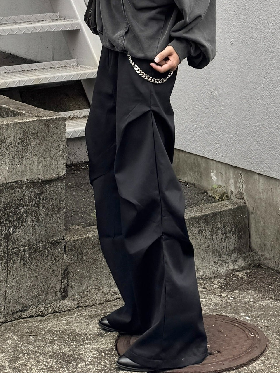 国際配送【RENOL】tuck slacks