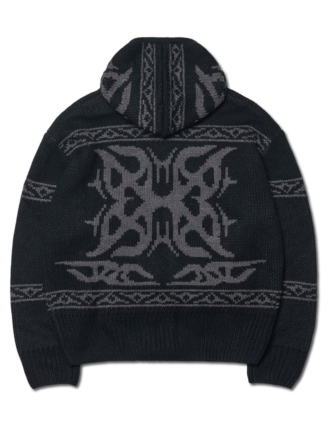 NOMANUAL】COWICHAN HOODED ZIP-UP – PRESSING WEB SHOP