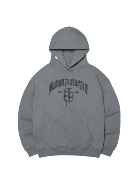 【NOMANUAL】G.B HOODIE / 【ノーマニュアル】ロゴプリント長袖パーカー