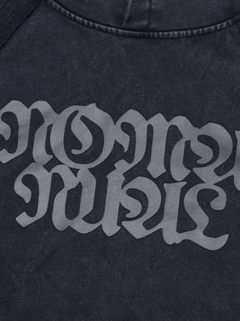 【NOMANUAL】R.S RAW EDGE HOODIE / 【ノーマニュアル】ローエッジ長袖パーカー