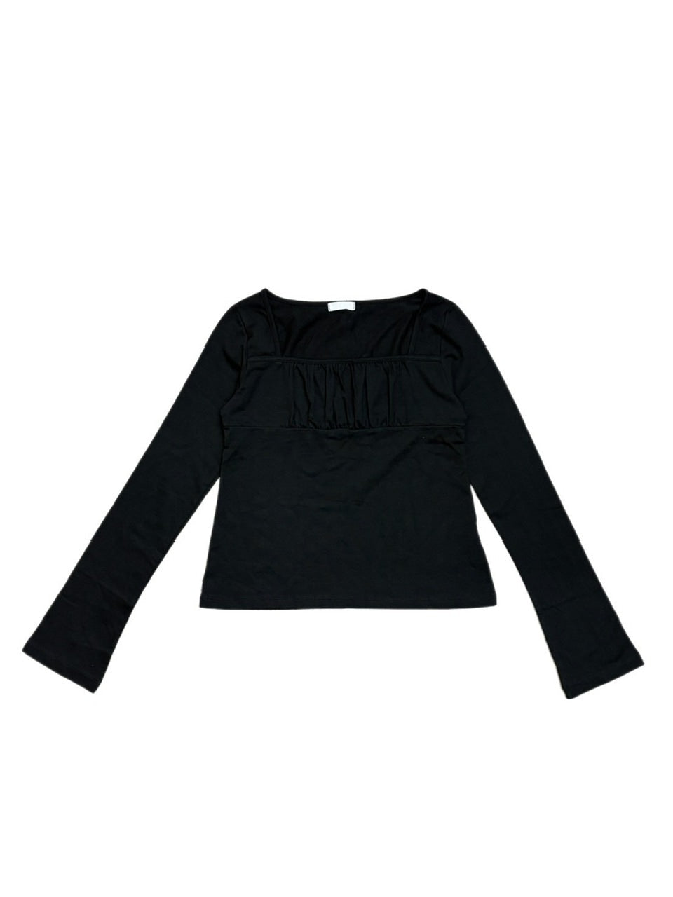 受注制【oaks】shirring long sleeve (3color) / 【オークス】シャーリング長袖Tシャツ