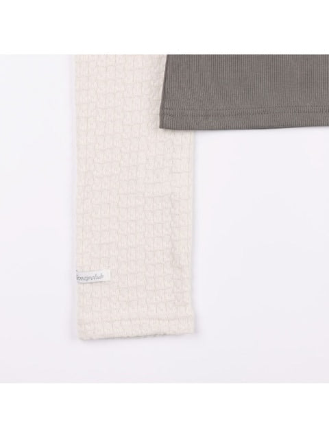 【FANCY CLUB】KNITTED HOOD BOLERO SET UP / 【ファンシークラブ】タンクトップ長袖ニットボレロセットアップ