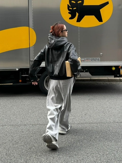 受注制【Chikashitsu +】curve stitch straight sweat pants (3color) / 【チカシツプラス】カーブスティッチストレートスウェットパンツ