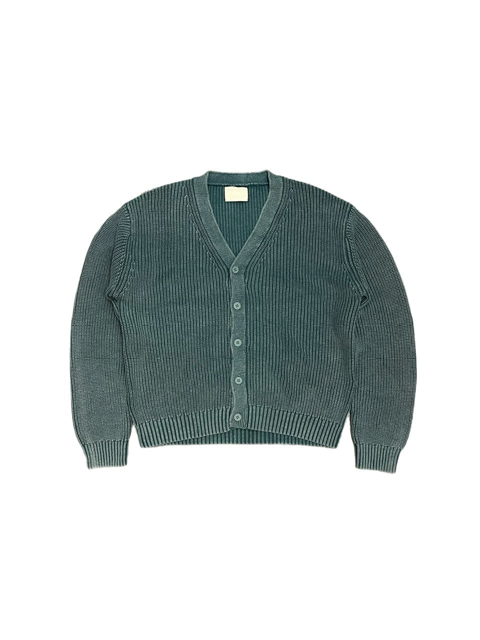 【Chikashitsu +】dirty wash cotton cardigan (3color) / 【チカシツプラス】ダーティウォッシングコットンクロップカーディガン