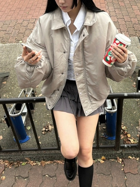 Chikashitsu +】cropped padding jumper (3color) – PRESSING WEB SHOP