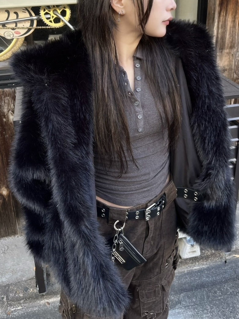 受注制【Never mind the XU】fur blouson (3color)