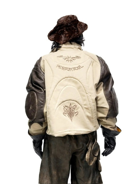 【PERSONSOUL】Leather Totem Coat