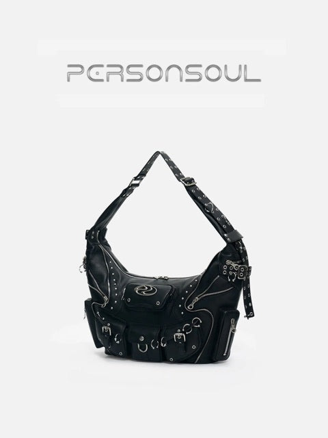 【PERSONSOUL】Punk Sheepskin Bag