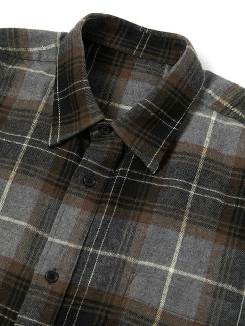 【DNSR】Oversized flannel check shirt