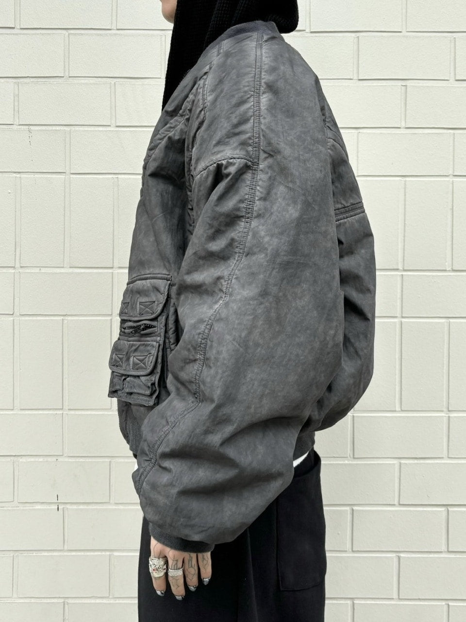 受注制【Never mind the XU】washed ma-1