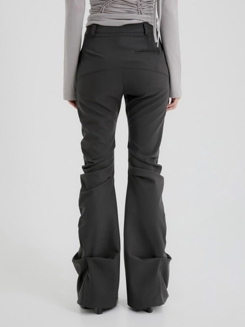 【FLAREUP】Asymmetrical Drape Pants / 【フレアアップ】アシンメトリードレープパンツ