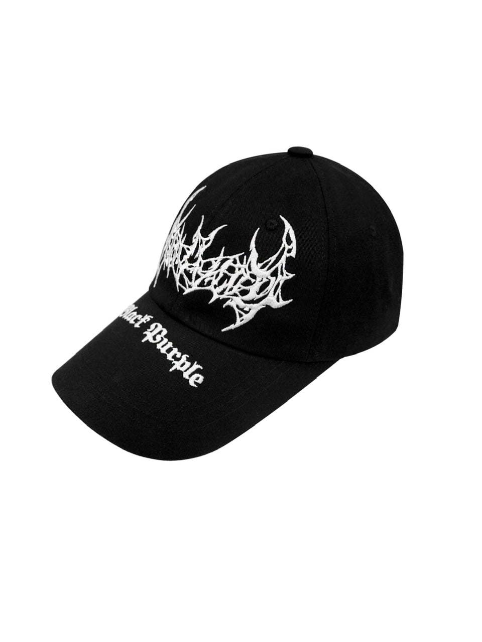 【BLACK PURPLE】Bad-Bat Ball Cap - Black