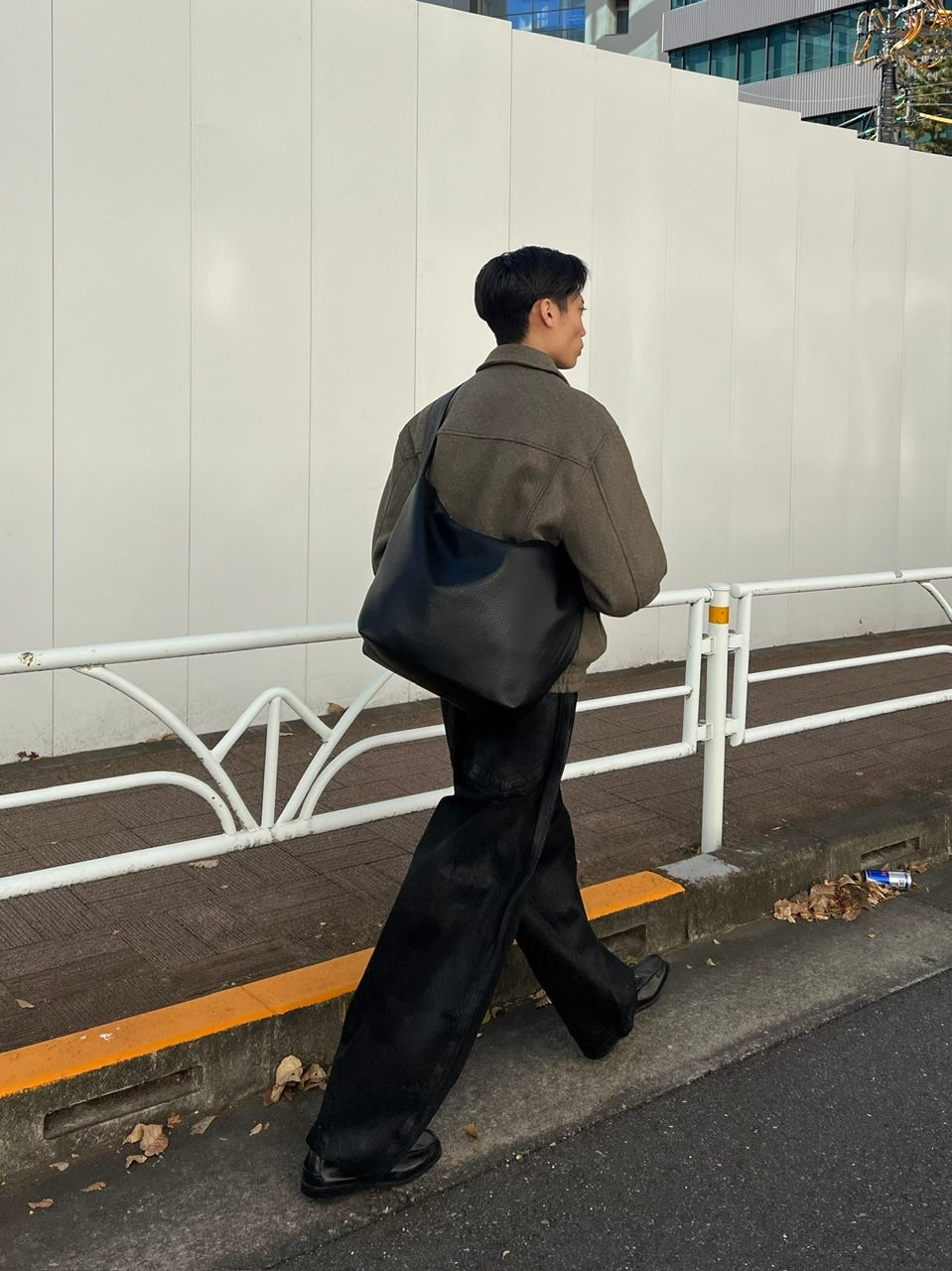 受注制【Chikashitsu +】coating damage wide denim pants / 【チカシツプラス】コーティングダメージワイドデニムパンツ