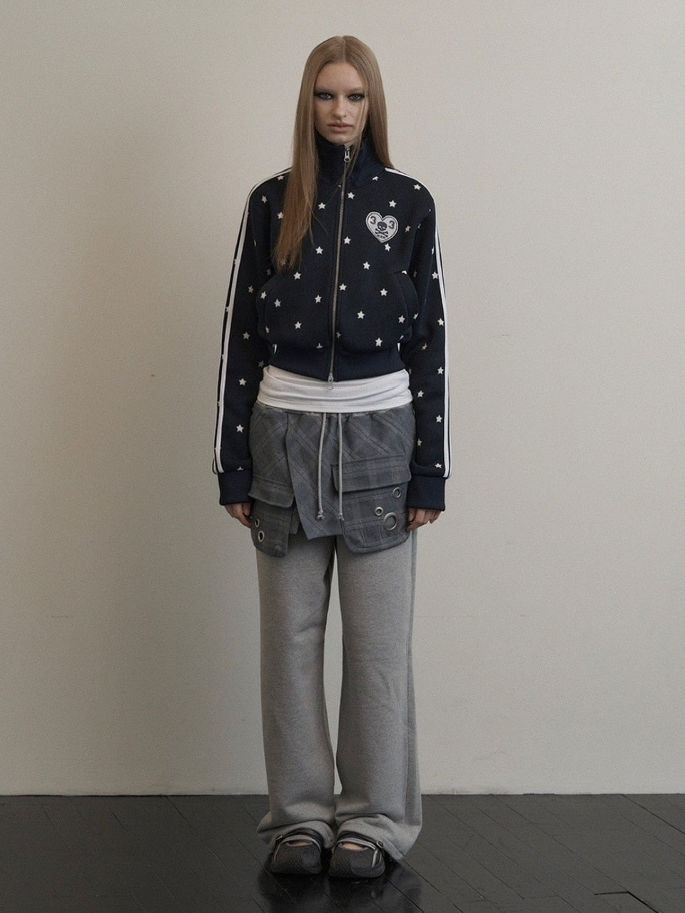 【SETUP‐EXE】STAR SPORTY ZIP-UP / 【セットアップエグゼ】スタースポーティージップアップジャケット