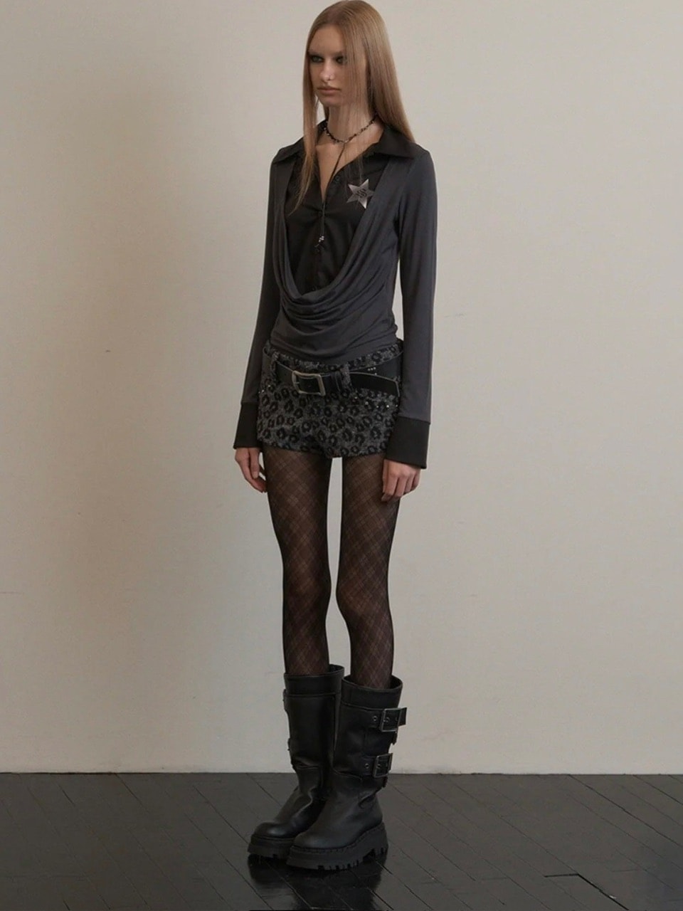 【SETUP-EXE】SHIRTS LAYERED TOP