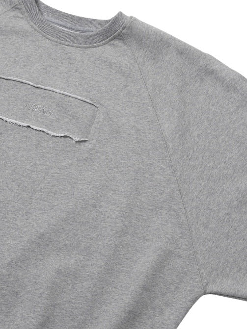 【AJOBYAJO】Raw Edge Batwing Sweatshirt