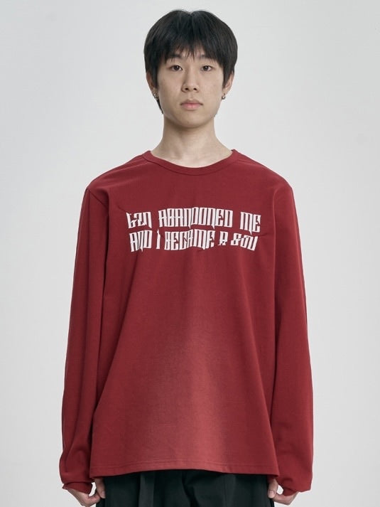 【AJOBYAJO】The Contorted Excuse Long Sleeves T-Shirt