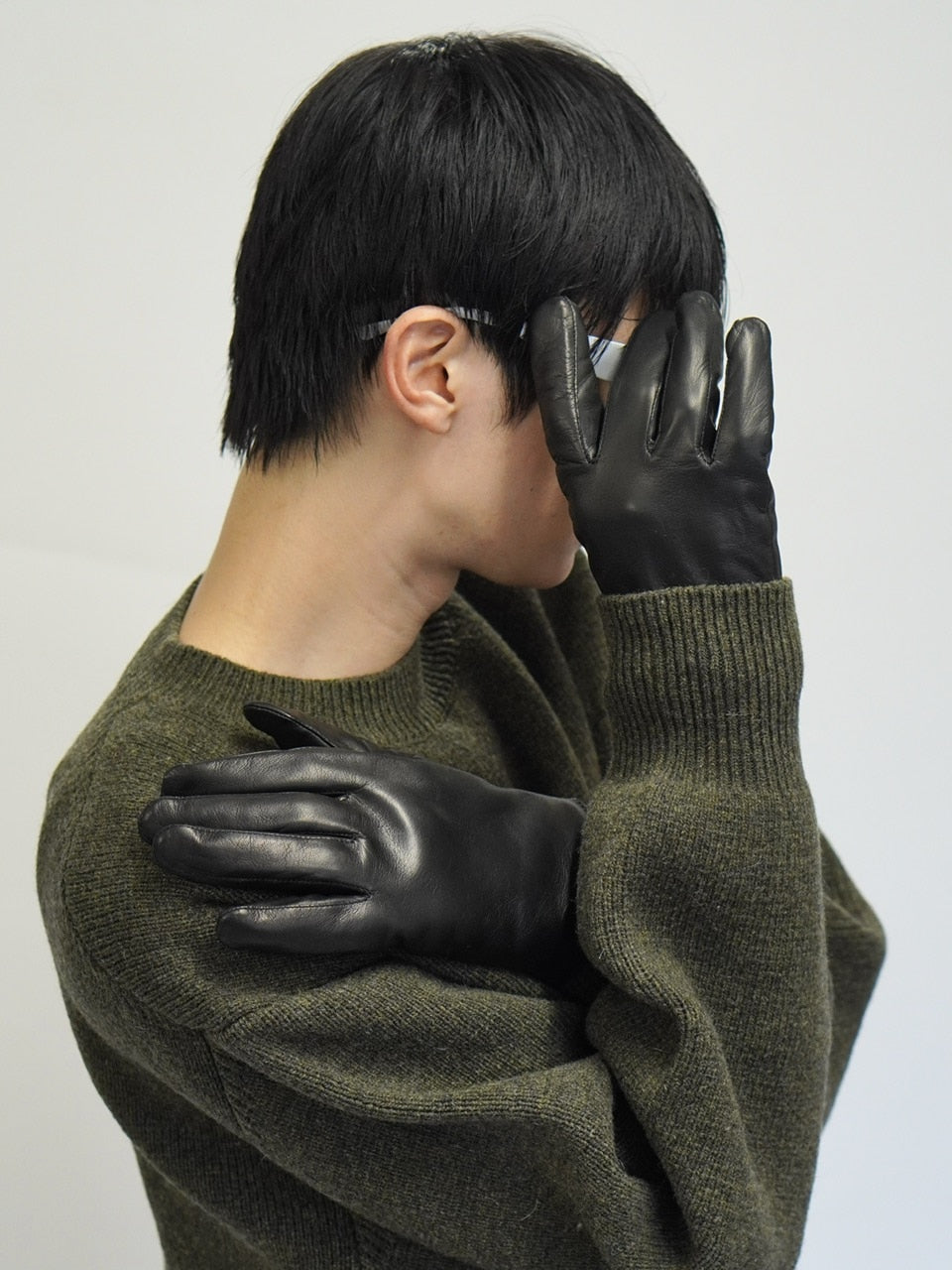 東京店WEB限定受注制【Chikashitsu +】Lamb Leather Gloves