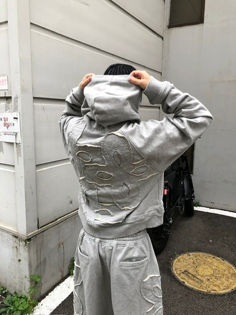 【SURGERY】clover logo patchs sweat hoodie