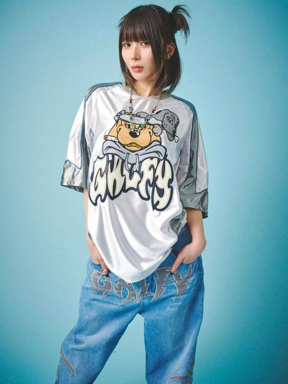 【GALFY】病みに争いしサイバーTシャツ