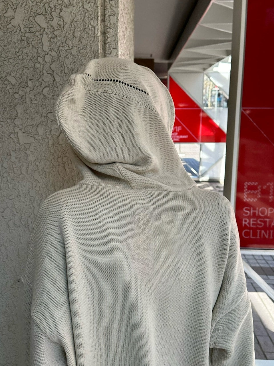 大阪店WEB限定受注制【Chikashitsu +】full zip up knit hoodie (3color)