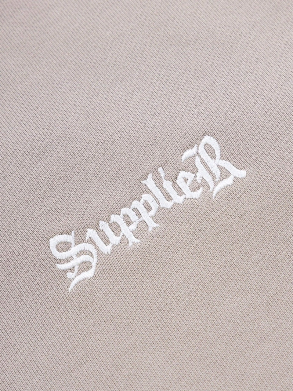 【SUPPLIER】2-Tone Rhinestone Cross Zip Hoodie