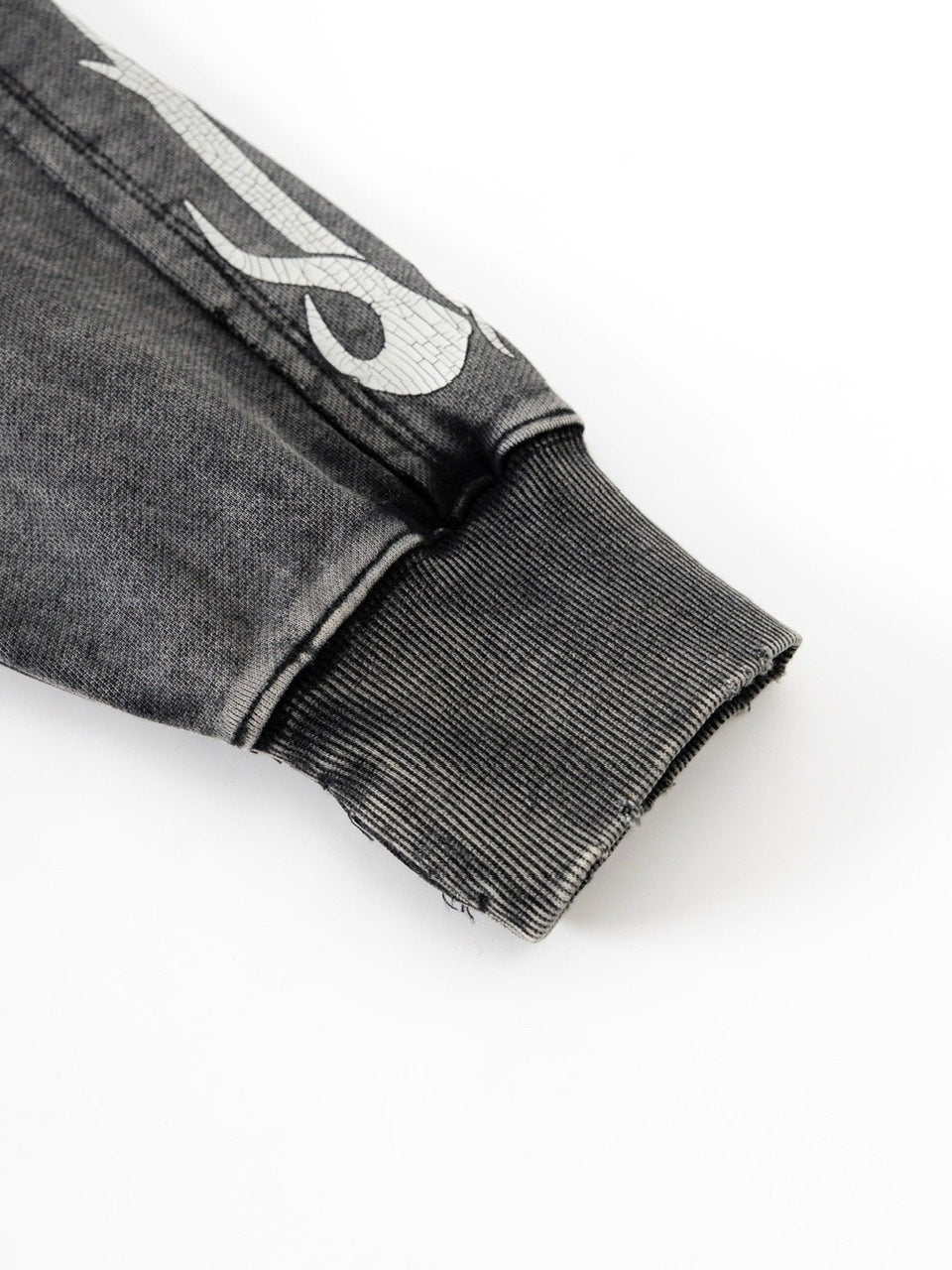 【SUPPLIER】Fire Bones Layered Sleeve Zip Hoodie