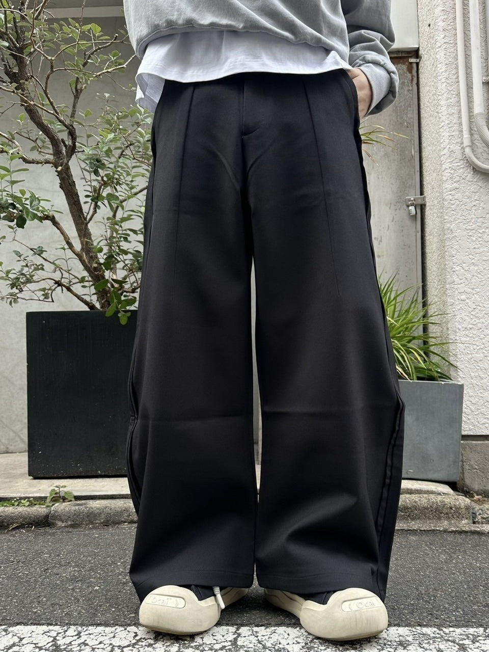 【youll】2tuck slit curve slacks