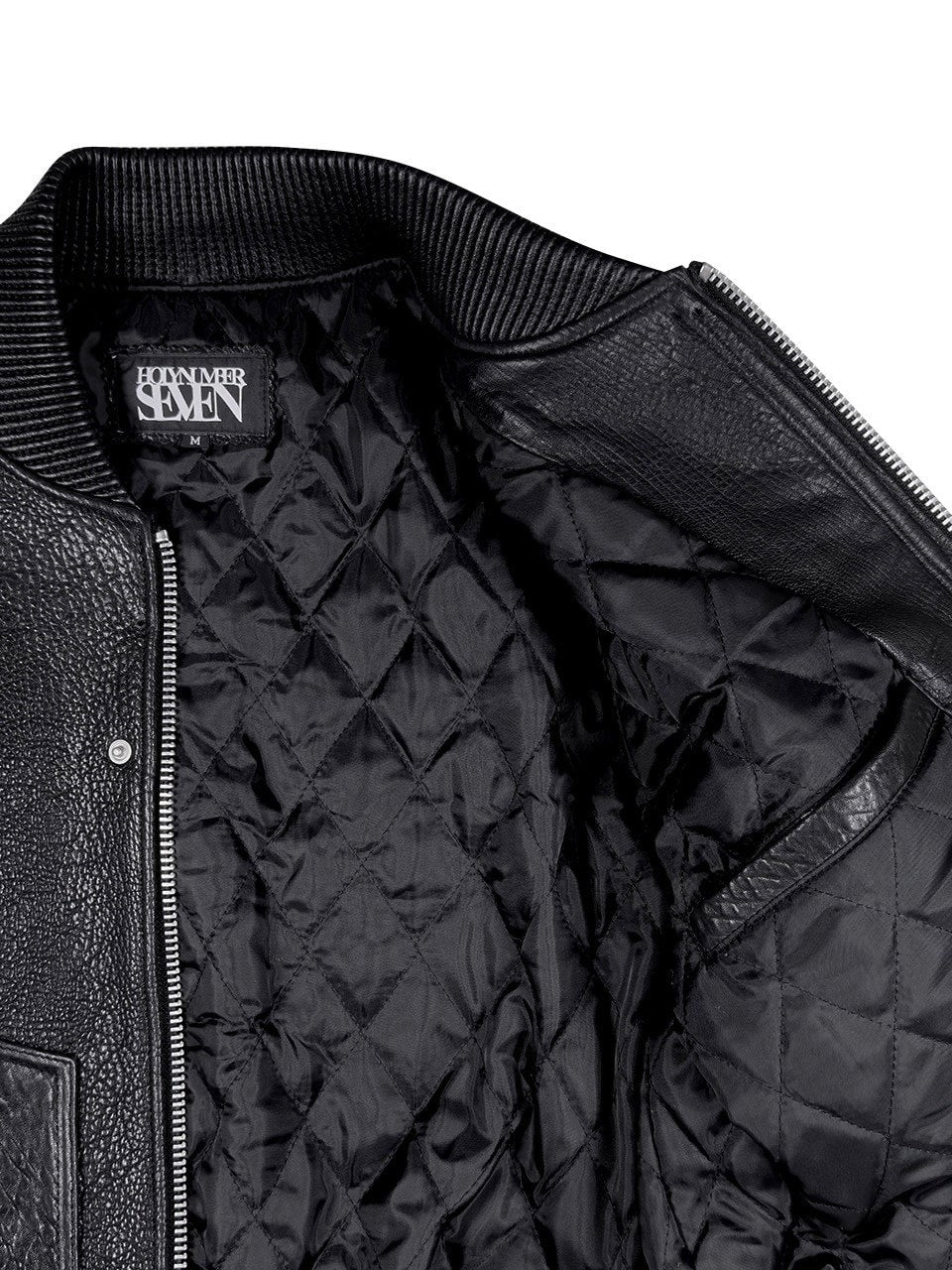 【HOLY NUMBER 7】EMBOSSED BIKE COWHIDE JACKET