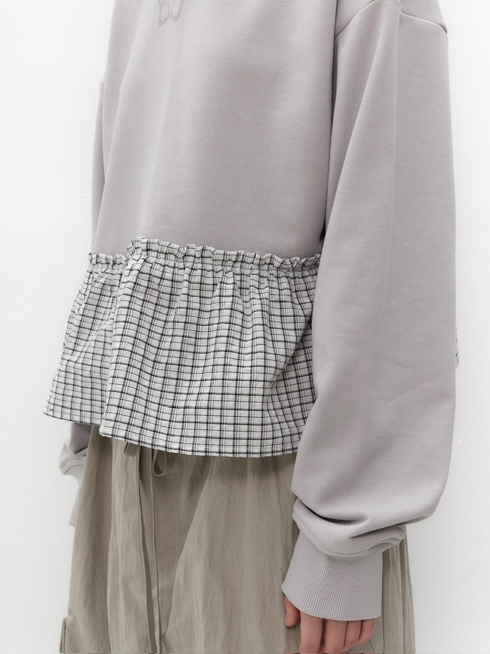 【TUOMIO】FRILL LAYERED HOOD