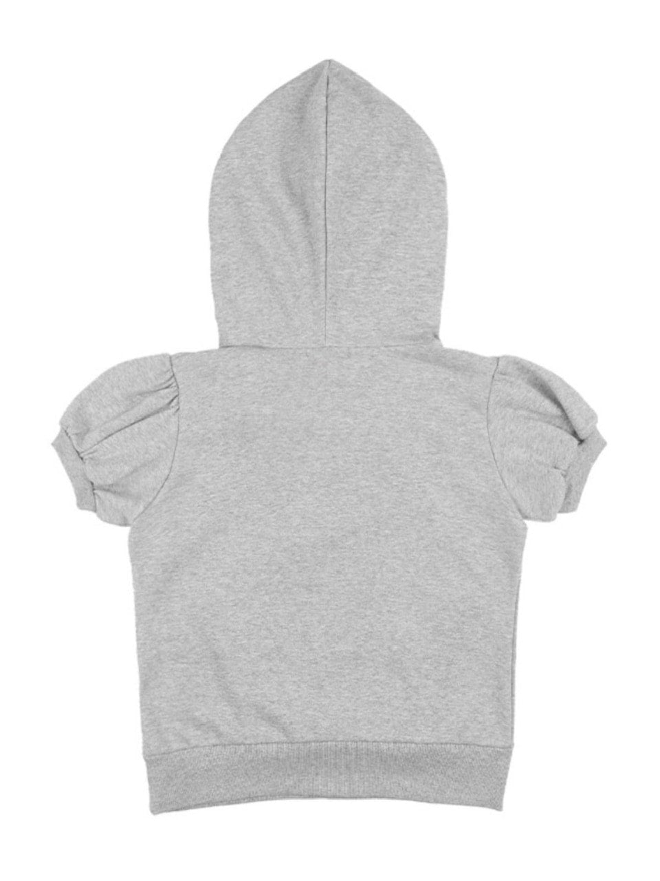 【FANCY CLUB】PUFF ROUND SCARF HOODIE / 【ファンシークラブ】パフスリーブラウンドネックスカーフショートパーカー