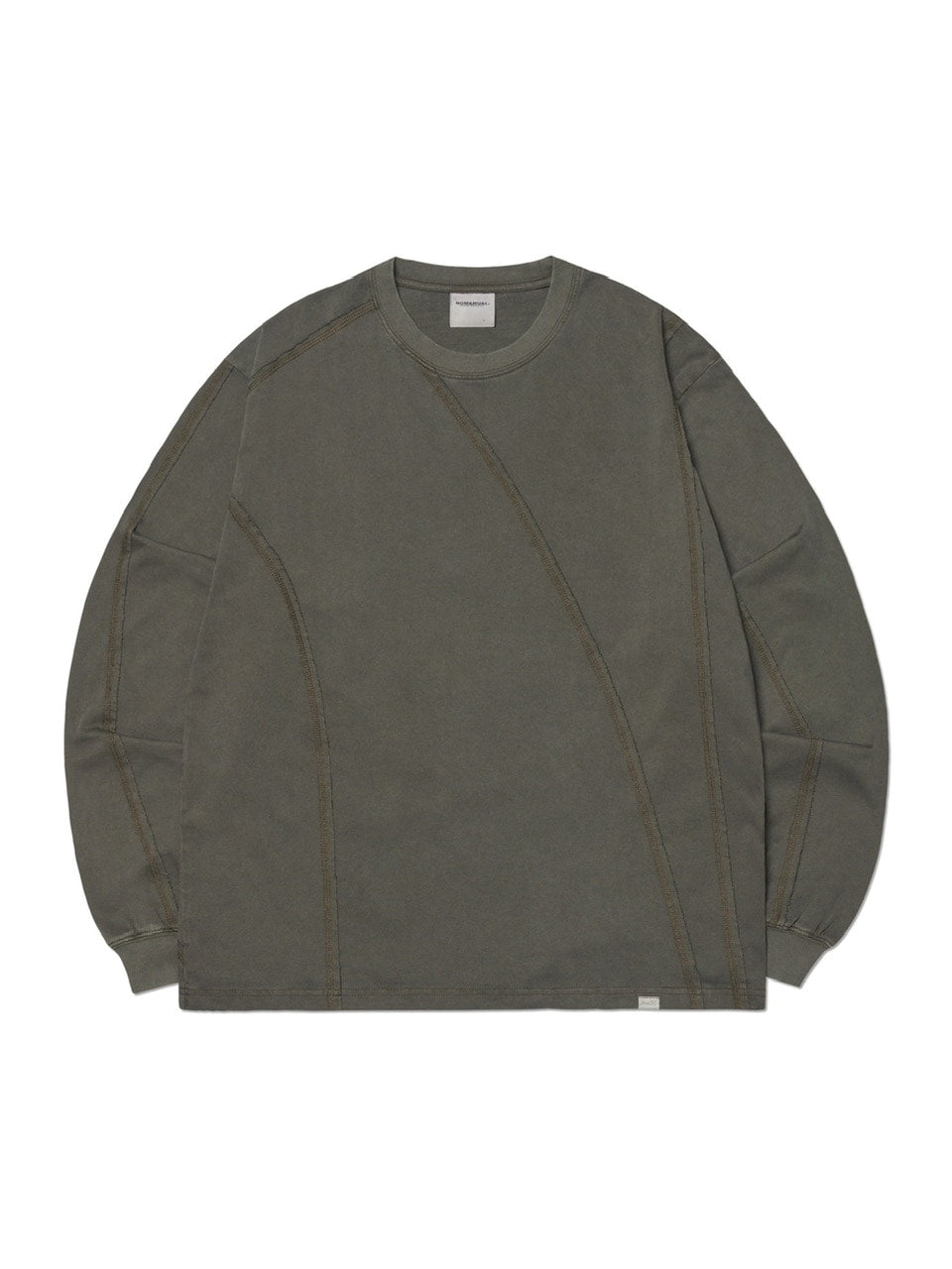 【NOMANUAL】OVERDYED CUTTING LONG SLEEVE TEE